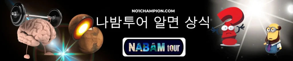 나밤투어 알면 상식